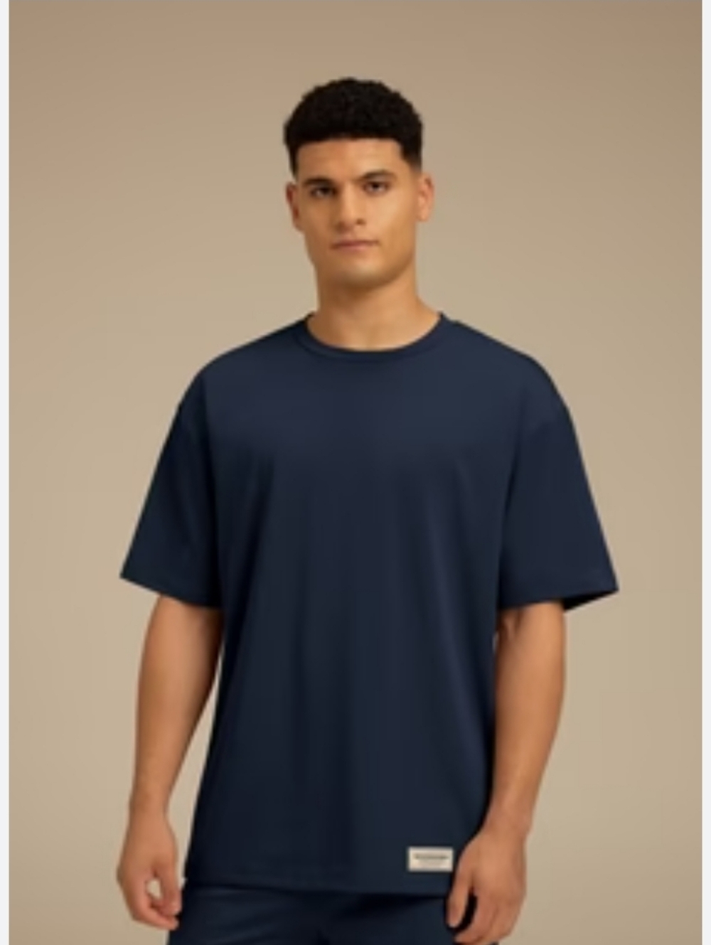The Giving Movement Oversized Unisex Crew Neck T-Shirt - Navy Blue Size XS New